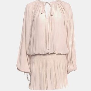 Ramy Brook Paris Dress Champagne Cream Boho Silk Size M